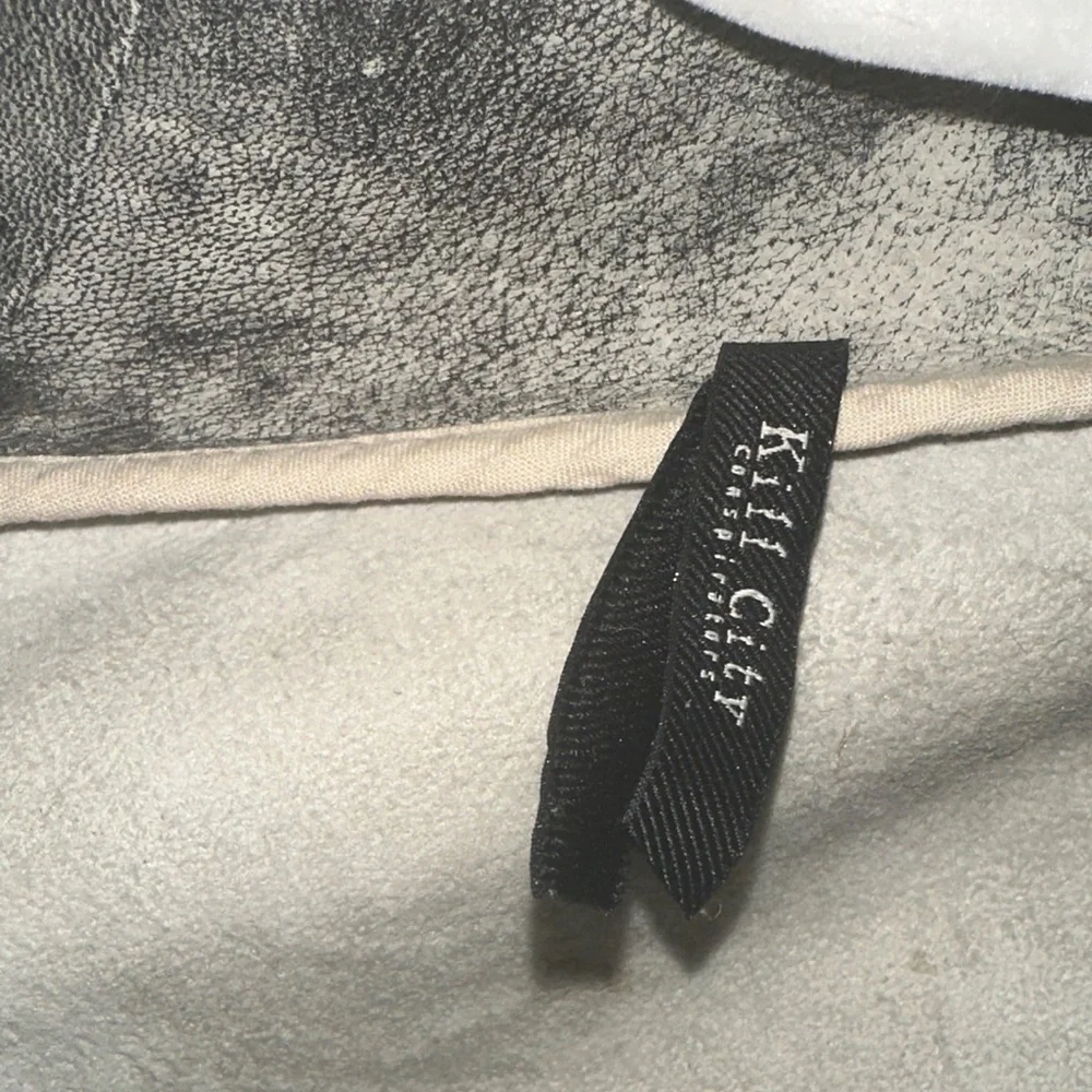 Vintage Kill City Leather Gray Women's Jacket womens‎ XS - Picture 2 of 9